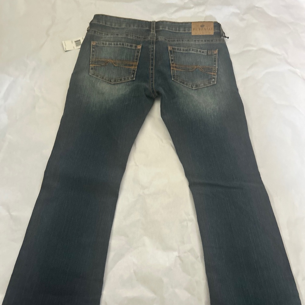 Buffalo David Bitton Womens Mischa Low Rise Bootcut Jeans 29x31 Stretch‎ Dark